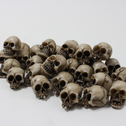 Maceta Pequeña Con Forma De Calavera De Resina, 20 Unidades,
