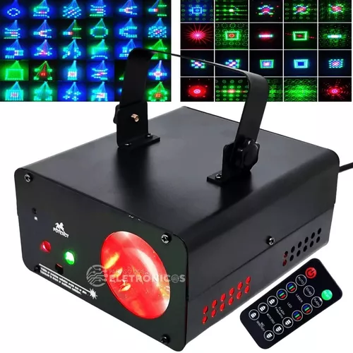 Globo Bola Maluca Laser Jogo De Luz 9 Led Rgb Ritimo Musica