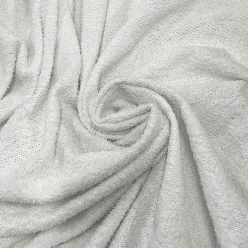 Tela Toalla 100% Algodón Premium Por X Metro Blanco