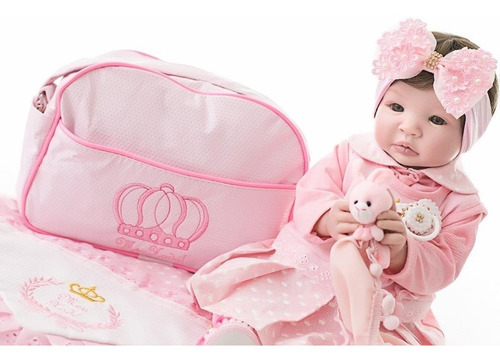 Imagem 3 de 7 de Bebê Menina Real Realista Reborn Perolas Barata Princesa