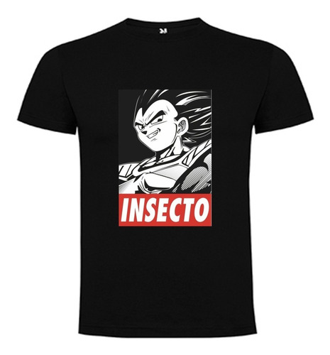 Polera Dragon Ball Vegeta Insecto Algodón Pow Club