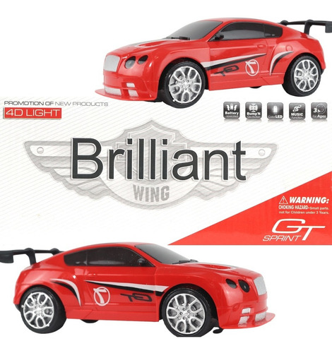 Gt Sprint Carro De Juguete - Modelo En Color Blanco