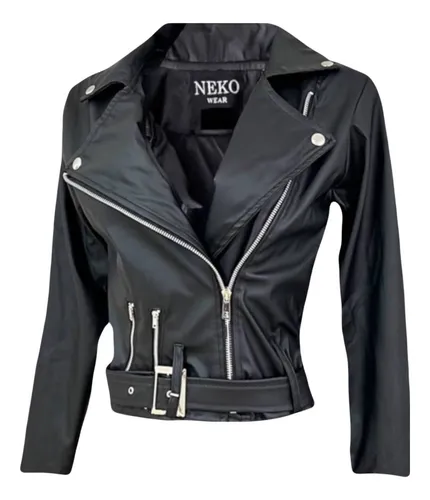 Chamarra biker mujer best sale
