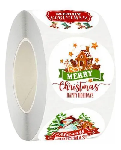 comprar 3 Pegatinas Navideñas Etiquetas Navideñas Redondas