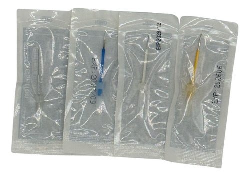 Agujas Para Dermógrafo Mosaico 1, 2, 3 Y 5 Puntas 50 Piezas Blanco