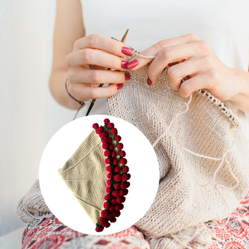 6.01ll Kit Crochet Manta Flores Juego Tejido Tejido