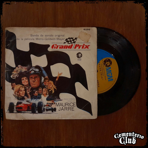 Maurice Jarre Grand Prix Soundtrack Ep 1966 Mgm Vinilo