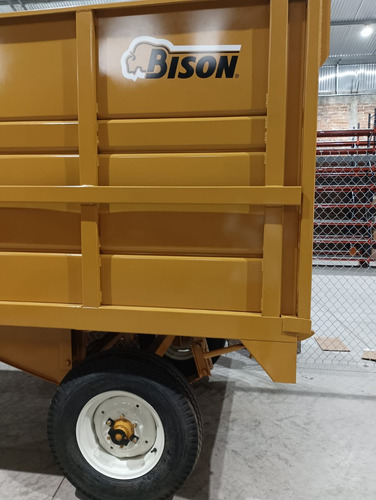 Remolque Bison Reforzado Hidráulico 4 Toneladas Para Tractor