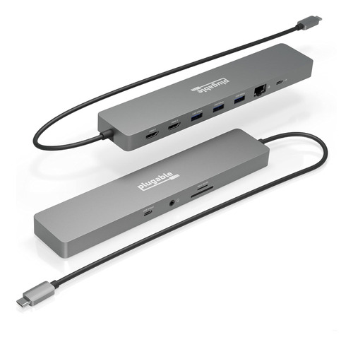 Hub Usb-c 11 En 1 Enchufable, Paso Usb-c De 100 W, Estación 