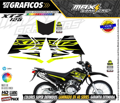 Calcomanias Xtz 125 Tipo Original Racing