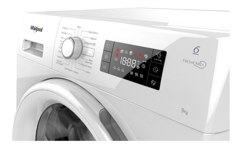 Lavarropas automático Whirlpool inverter hasta 9kg 220V color blanco