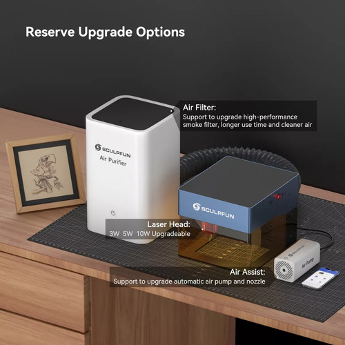 Sculpfun Icube Pro Max 10w Laser Engraver Logo Marker Machin
