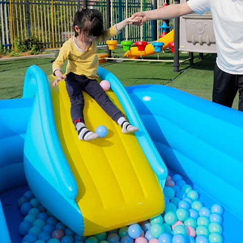 Parque Acuático De Fácil Montaje Con Tobogán Inflable