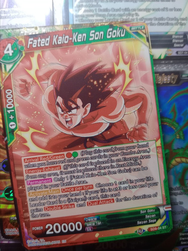 Fated Kaio-ken Son Goku-carta Dragon Ball Bandai