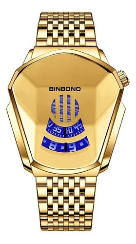 Binbond-reloj Deportivo De Acero Inoxidable Para Hombre.
