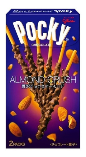 Glico Pocky Almond Crush 46.2g Caja Con Dos Paquetes 