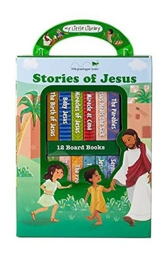 My Little Library Stories Of Jesus (12 Board Books), de Little Grasshopper Bo. Editorial Little Grasshopper Books en inglés