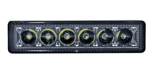 Barra Faro 6 Led Universal Rectangular 12v 18w Luxled