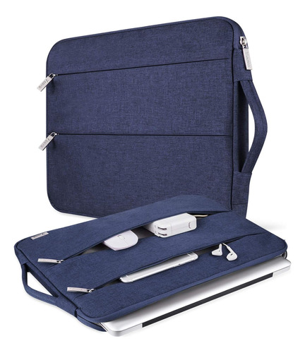 Bolso Con Asa Para Llevar Laptop Chrome Macbook Air (blue)