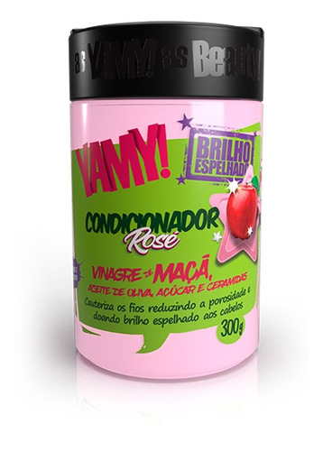 Condicionador Vinagre De Maçã Brilho Espelhado 300g - Yamy!