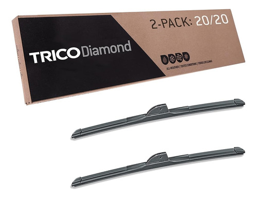 Trico Diamond 20 Pulgadas Paquete De 2 Escobillas Limpiapara