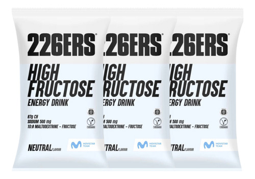 226ers High Frutose Energy Drink Em Pó - Kit Com 3 Sachês