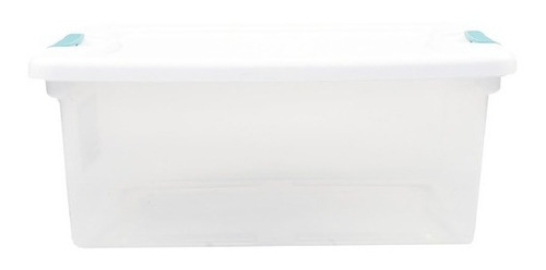 Caja Organizadora De Plástico Blanca Capacidad 14 Ls 