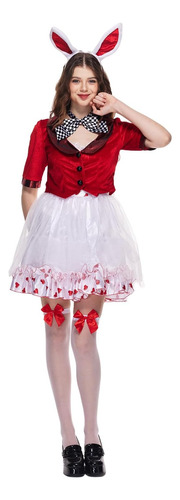 Eraspooky Disfraz De Conejo Blanco Para Mujer Disfraz De Con