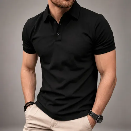 Camisa Gola Polo Masculina Pique Premium Algo...