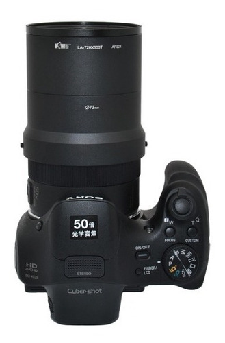 Kit Angulação Sony Hx100 Hx200 Tubo + Lente Grande Angular