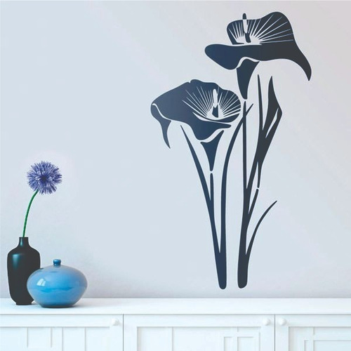 Vinil Sticker Decorativo Floral Aurora 98x56 Cms. 100% Vinil