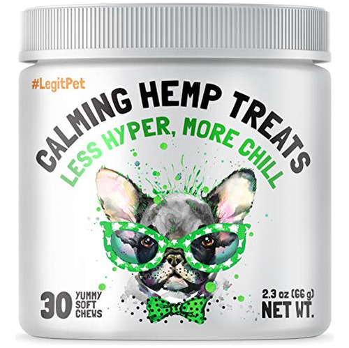 Legitpet Calming Hemp Treats For Dogs - Made In Usa Nv873