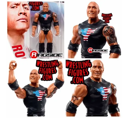 Wwe The Rock Dwayne Johnson Boneco Mattel Com Caixa Novo Wwf