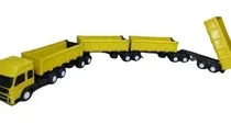 Comprar Aki 1 Metro+15cm Bitrem Tritrem Caçamba Graneleiro 11 Eixos