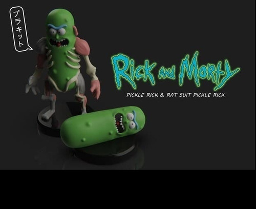  Archivo Stl Impresión 3d - Rick And Morty Picklerick