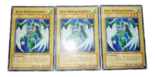 Yugioh - 3x  Avian Herói Do Elemento 