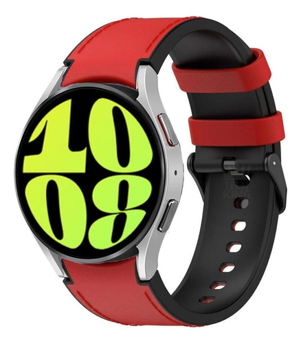 Correa para smartwatch Genérica Samsung Galaxy Watch6 44mm Rojo - 44mm de ancho