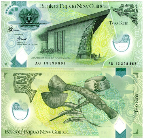 Billete De Papúa Nueva Guinea 40 Anv., Polímero Emitido 2015