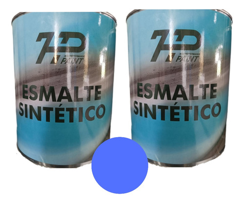 Pintura Esmalte Sintético Color Azul. Alto Brillo