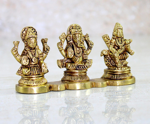 Estatua Diosa Ganesha Lakshmi Saraswati 5 Cm Murti Diwali