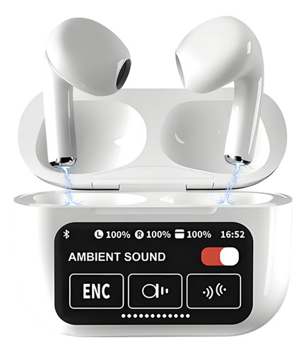 Smart Pantalla Audífonos Bluetooth 5.4 Anc Auriculares App
