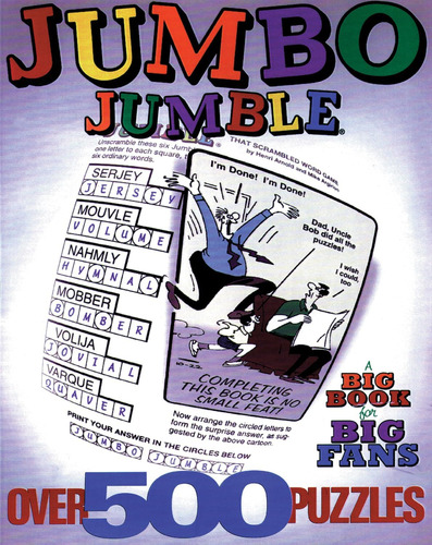 Libro Jumbo Jumble: A Big Book For Big Fans En Ingles