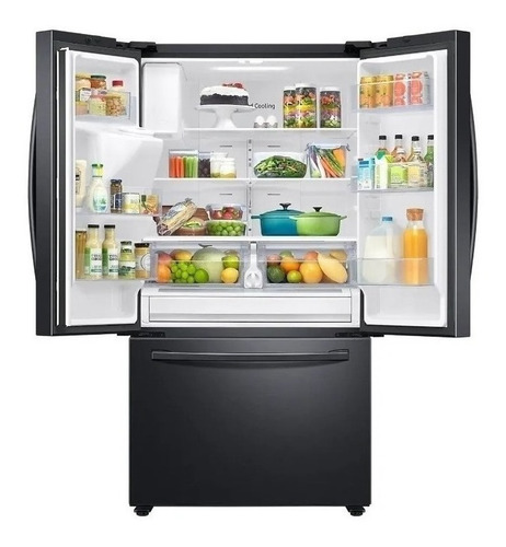 Heladera inverter no frost Samsung French Door RF27T5201 negra con freezer 765L 220V