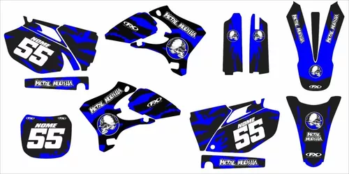 Kit Adesivo Moto Trilha Yamaha Xtz 125 0,20mm Motocross 060 Cor Tricolor