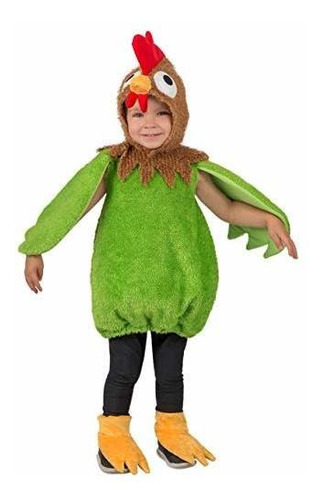 Disfraz De Gallo Verde De Princesa Paraíso Para Niños Pequeñ