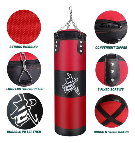 Guantes De Boxeo + Juego De Ejercicios Con Sacos De Arena