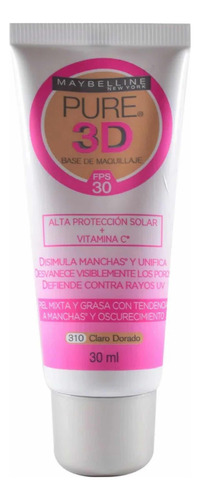 Maquillaje Pure D Maybelline 310 Claro Dorado Fps 30