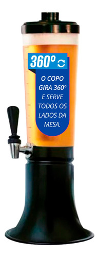 Torre De Chopp Doutor Beer Original 2 Refil 3,5 Litros