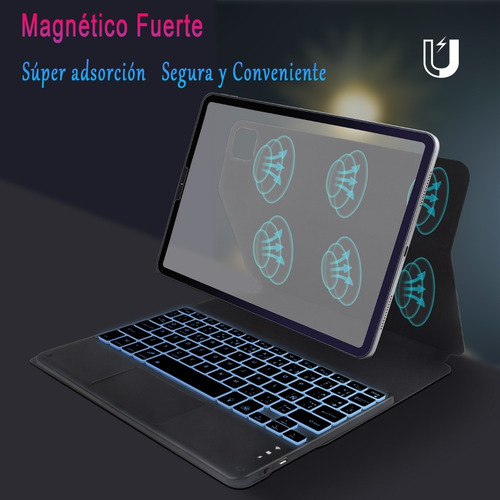 Imagen 5 de 9 de Magic Keyboard - Funda Magnética Para iPad Pro 11 Air 4