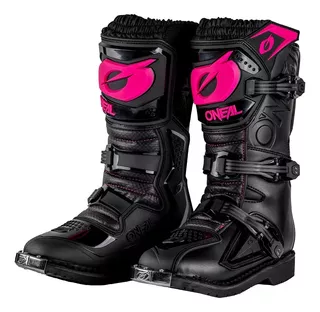 Botas Motocross Enduro Oneal Rider Rosa/ Negro Mujer